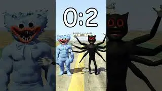 MUSCLE HUGGY WUGGY vs GOD CARTOON CAT in GTA 5! (BATTLES) 