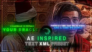 Juraij Editzz-Style Text in Alight Motion | Free XML + Preset