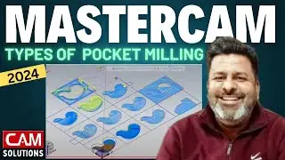 How to use #Pocket milling in Mastercam 2025 CNC Programming #Milling #Mastercam 2024 programming