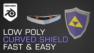 Let's Model a SHIELD in Blender 2.9 FAST and EASY | Low Poly GAME ASSETS For Beginners