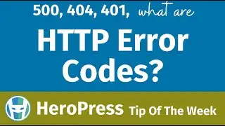 500, 404, 301, what are HTTP error codes?