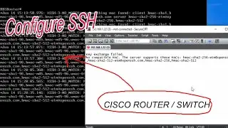 HOW TO CONFIGURE SSH CISCO ROUTER/SWITCH