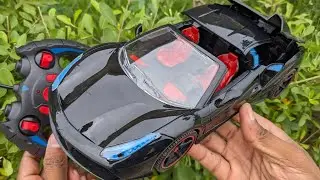 Rc Convertable Farari unboxing and review full function testing by toy brothers