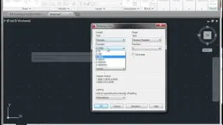 AutoCAD:  Start a New Drawing, Set Units and Grid