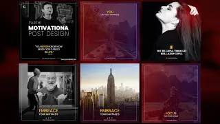 How to Design Motivational Post in Photoshop| Facebook post design in 2021 | Part#01