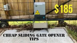 CHEAP Sliding GATE opener Installation and set up Tips