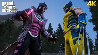 GTA 5 - Wolverine VS Gambit | Epic X-Men Battle!