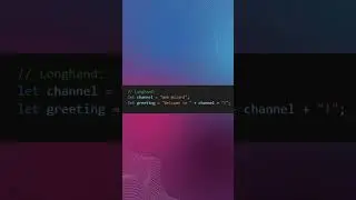 JavaScript shortcuts - Template Literals