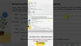 How to install Linux Mint 21 using VirtualBox 7 #shorts #linuxmint #viral  #operatingsystem