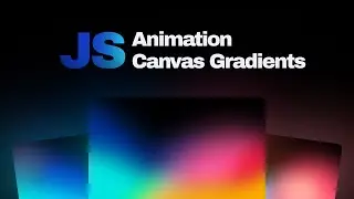 Animation infinite canvas gradient using html css javascript