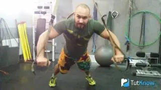 Отжимание в петлях для грудных мышц