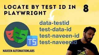 #8 - Data-Test-Id or Test-Data-ID - Locate by test id in Playwright+Typescript