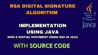 RSA digital signature algorithm | Sign an Image digitally using RSA digital signature algorithm.