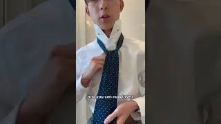 How to tie a Half Windsor tie knot (mirror me)