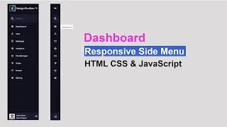 Responsive Side Navigation Bar in HTML CSS And JavaScript