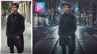 PicsArt Tutorial | Edit Rain Effect & Changing Background | Deny King