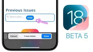 iOS 18 Beta 5 Released - Whats New?