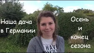 Дача в Германии. Что растёт осенью на даче. Убираем огород. Немецкие колбаски