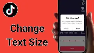 How To Change Text Size On TikTok | Change tiktok font size