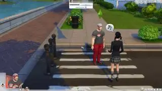 The Sims 4 - Talking to a Japanese Schoolgirl? - My First Time Playing