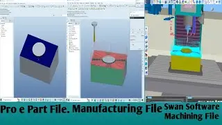Pro E Part Modeling Tutorial|Manufacturing tutorial |CNC Swansoftware tutorial|#CADCAMwithisrar