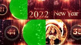 4K Happy New Year Countdown/2021&2022/ Green Screen Video
