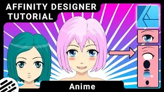 Affinity Designer Tutorial - Trace & Create Anime Style Design