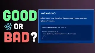 Is React 18 useTransition hook worth it? Indepth analysis