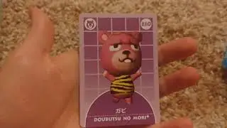 opening a sealed booster pack of Japanese Animal Crossing e-Reader cards