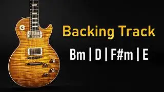 Rock Pop Backing Track F# Minor / B Dorian | 110 BPM | Guitar Backing Track