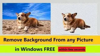 How to Remove Background From any Picture in Windows FREE - Free Tool in your OS