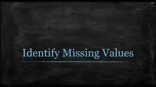 Identify missing values (popular interview question)
