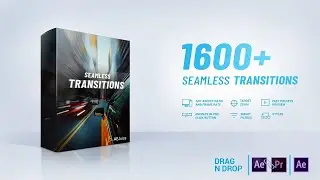 Seamless Transitions Pack For For After Effects, Premiere Pro and More