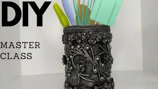 Декупаж банки для кухни своими руками.  Для кухонного интерьера. DIY Decor Bottle master class.