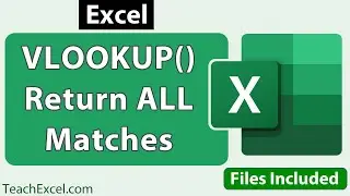 Vlookup to Return All Matches in Excel