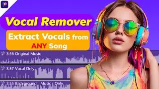 Vocal Remover | How to Extract Vocals from ANY Song - Edimakor NEW AI Feature