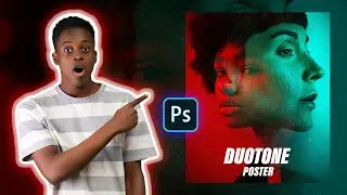 Photoshop Duotone effects - Poster design very easy!!!