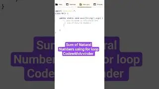 java program to calculate the sum of natural numbers #java