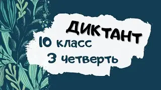 Диктант 10 класс 3 четверть «Сказочный вечер»