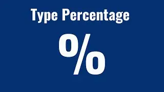 How To Type Percentage Symbol With Your Keyboard (%) | Writing Percent Sign on Keyboard [2024]