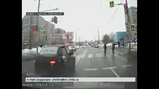 Чувашские гаишники  задержали таксиста-лихача, нарушающего правила дорожного движения