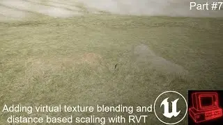 Adding virtual texture blending and distance based scaling with RVT | UE5 Landscape tutorial series