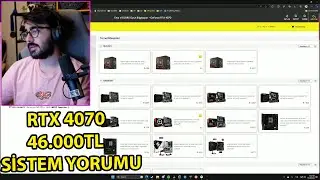 ÜST SEVİYE PARÇALARLA RTX 4070 46.000TL SİSTEM YORUMU | Videoyun