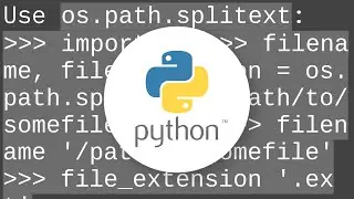 Extracting extension from filename in Python