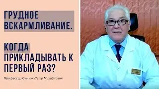 Грудное вскармливание 01. КОГДА прикладывать к груди первый раз?