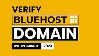 How To Verify Domain Bluehost | Bluehost Domain Verification | Bluehost Domain Tutorial