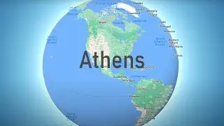 Where on the map is the capital of Greece - Athens