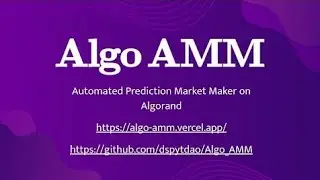 Algo AMM Final Demo Encode X Algorand
