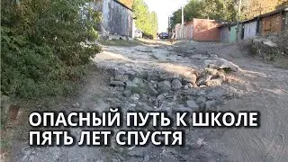 В Саратове дорога к школе Лизы Киселевой за пять лет не стала безопаснее