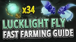 Lucklight Fly 34 Locations FAST FARMING ROUTE | Genshin Impact 2.6